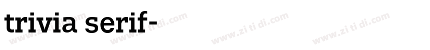 trivia serif字体转换